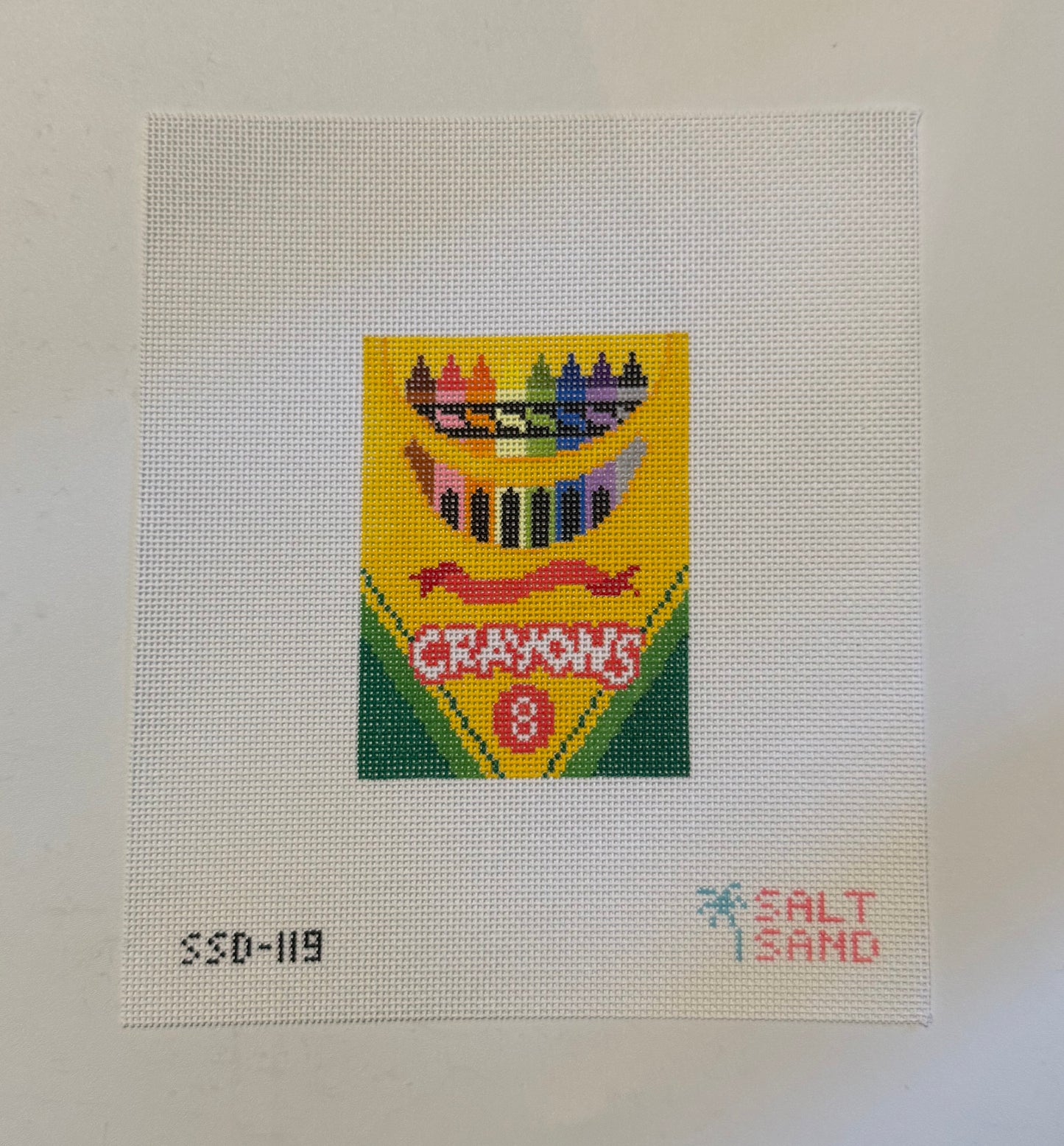 Crayon Box Needlepoint Canvas