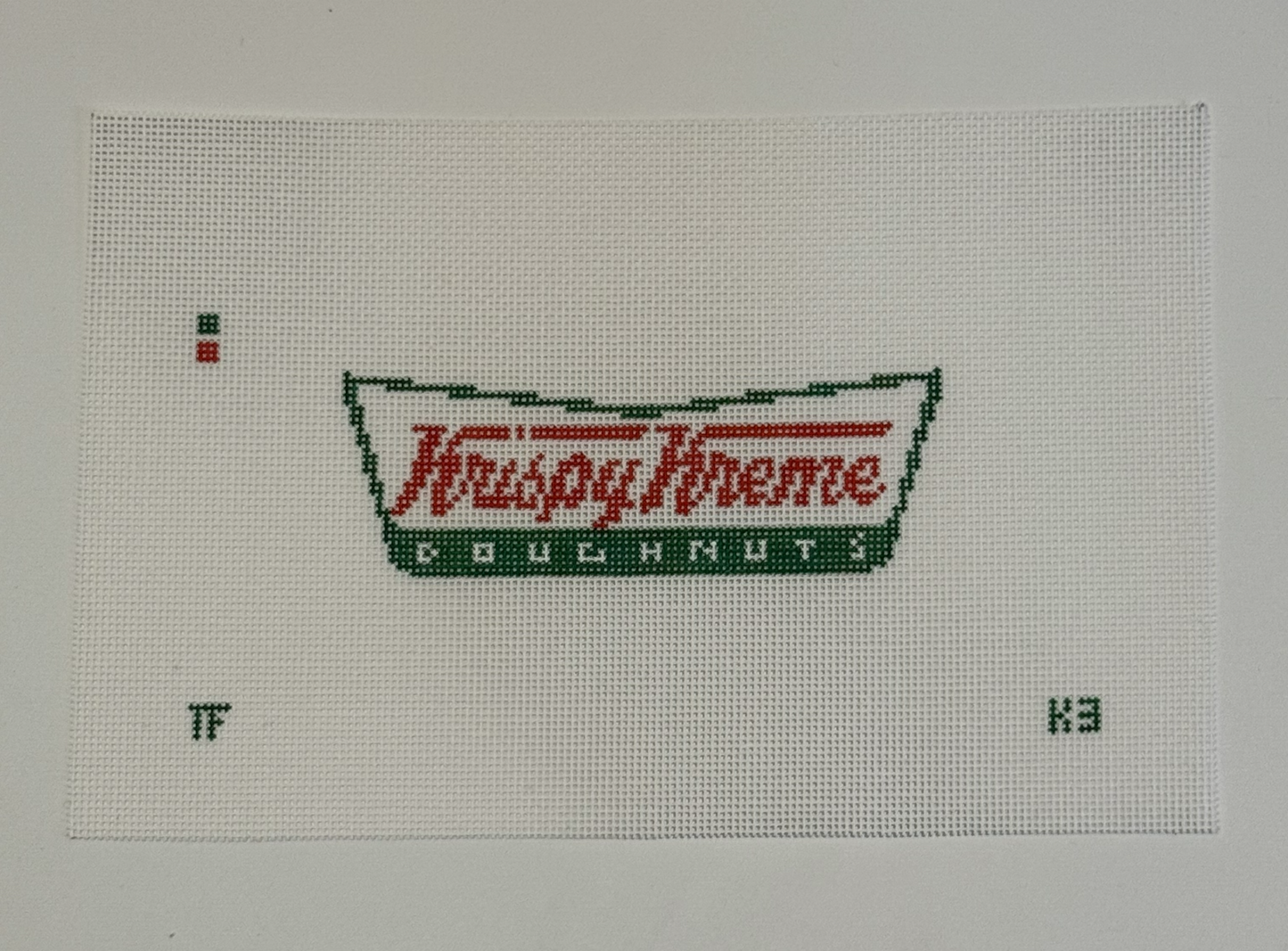 Krispy Kreme Doughnuts Needlepoint Canvas