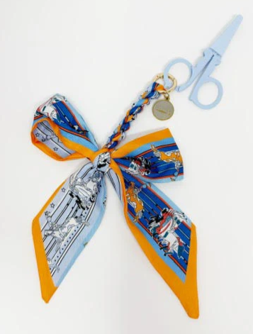 The Bigger The Bow - Blue + Scissors
