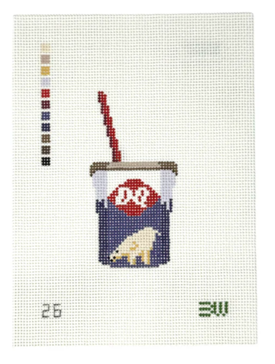 Dairy Queen DQ Blizzard Needlepoint Canvas