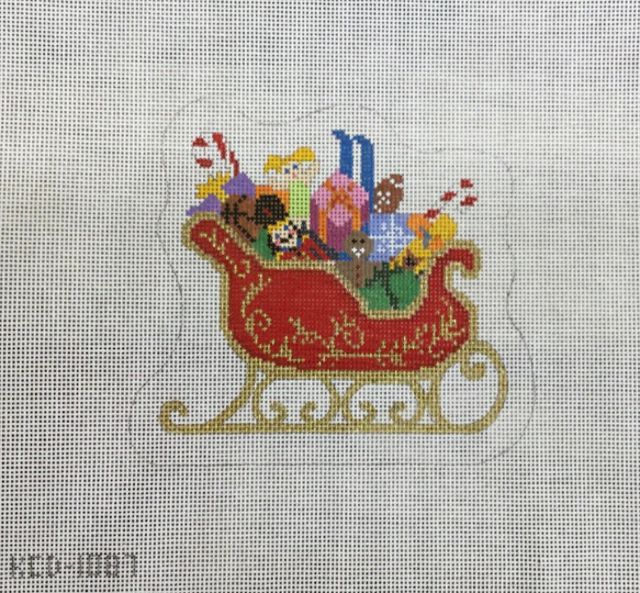 Christmas Sleigh Needlepoint Canvas