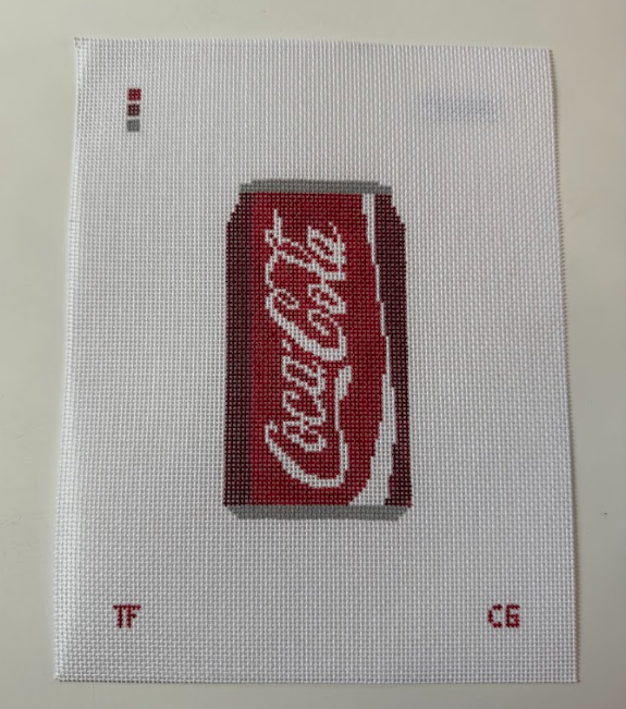 Coca Cola Can Needlepoint Canvas