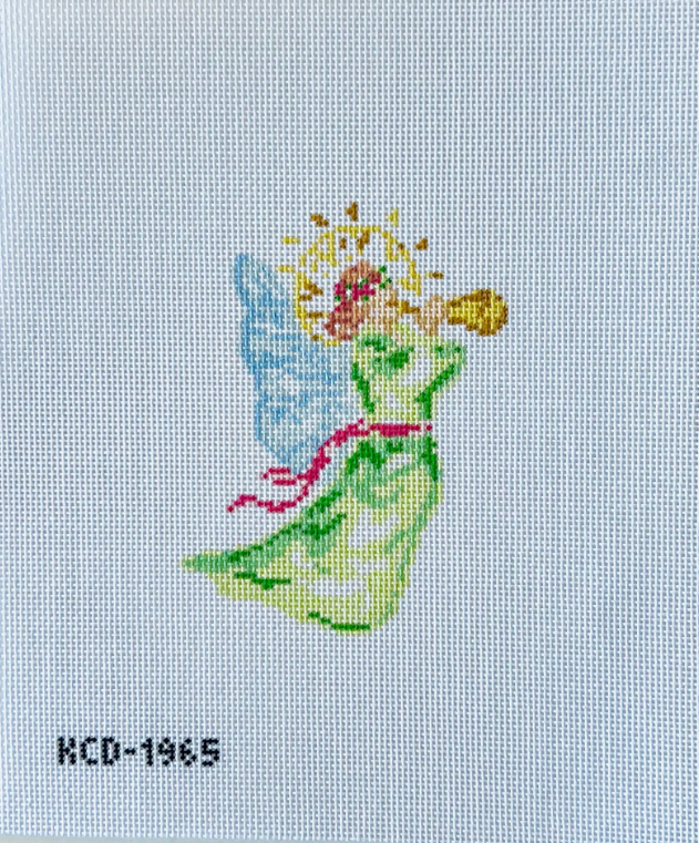 Green Angel Needlepoint Canvas