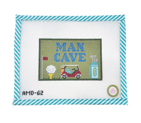 Man Cave - Golf Needlepoint Canvas