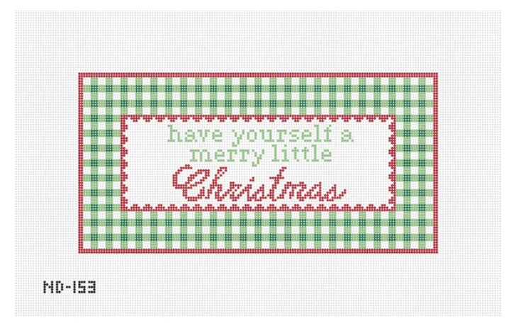 Merry Little Christmas Needlepoint Canvas