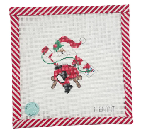 Needlepoint Stitching Santa Needlepoint Canvas