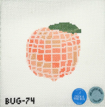 Peach Disco Needlepoint Canvas