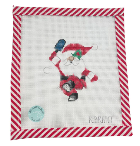 Pickleball Santa Needlepoint Canvas