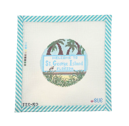 St. George Island Needlepoint Canvas