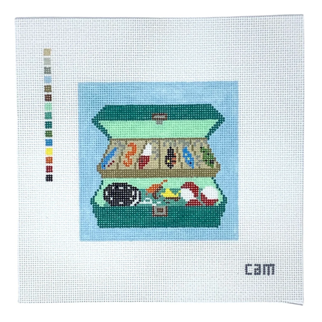 Tackle Box Needlepoint Canvas