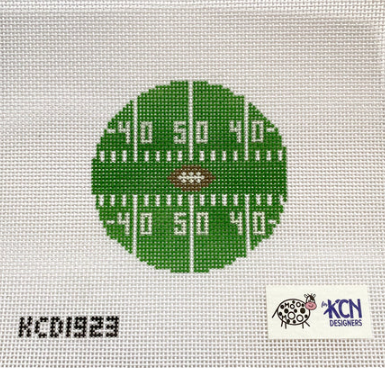 50 Yard Line Football Needlepoint Canvas