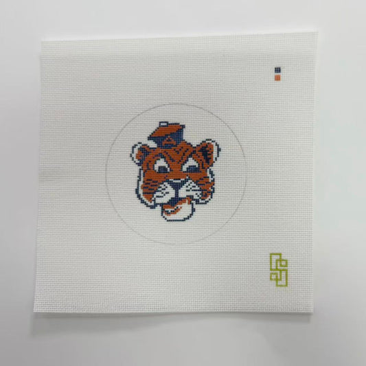 Aubie The Tiger Needlepoint Canvas