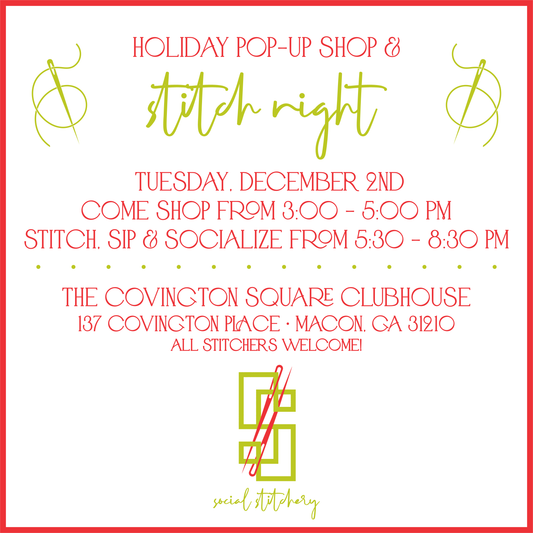Stitch Night & Holiday Pop-Up Shop - All Stitchers Welcome!