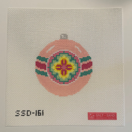 Pink Reflector Ornament Needlepoint Canvas