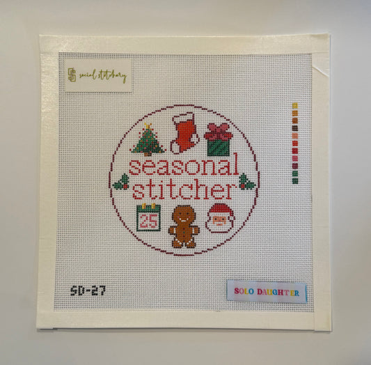 Christmas Seasonal Stitcher Needlepoint Canvas
