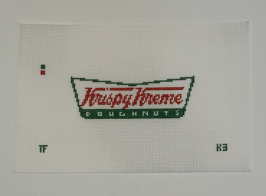 Krispy Kreme Doughnuts Needlepoint Canvas