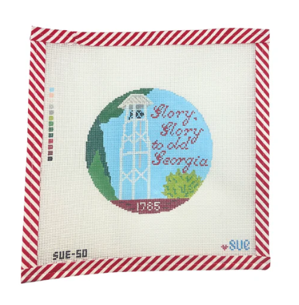 UGA Chapel Bell Needlepoint Canvas