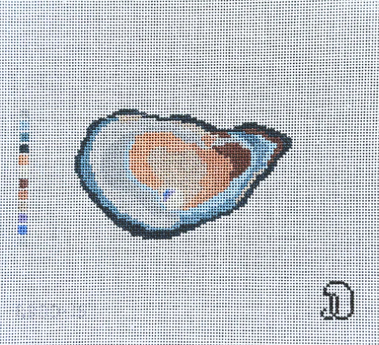 Blue Oyster Needlepoint Canvas