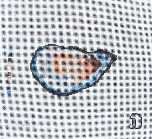 Blue Oyster Needlepoint Canvas