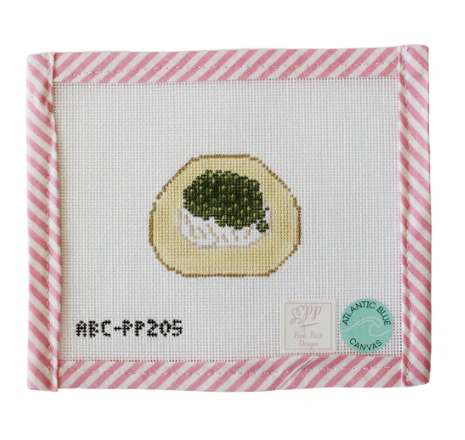 Caviar Chip Needlepoint Canvas