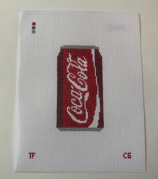Coca Cola Can Needlepoint Canvas