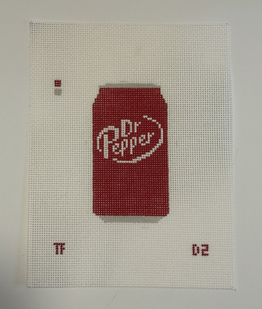 Dr. Pepper Can Needlepoint Canvas