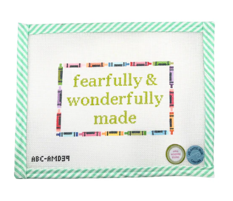 Fearfully and Wonderfully Made Needlepoint Canvas