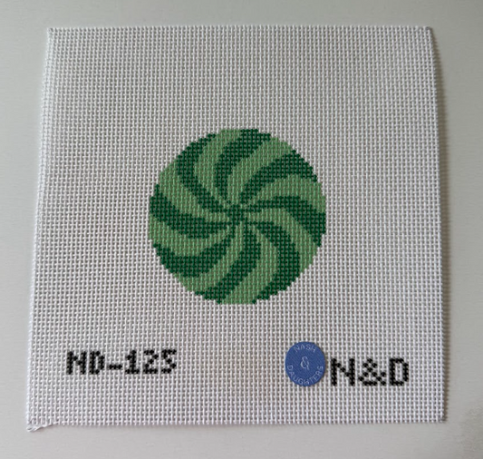 Green Peppermint Needlepoint Canvas