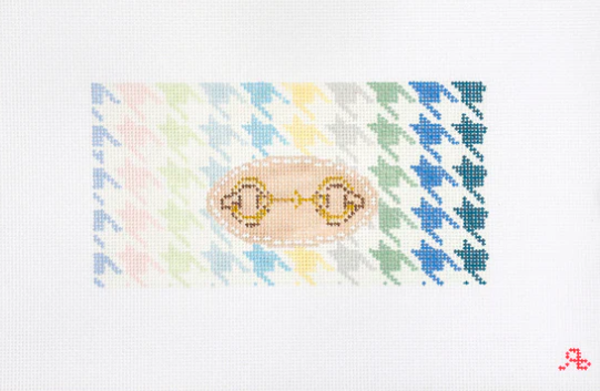 Horsebit Houndstooth - Pastels Needlepoint Canvas