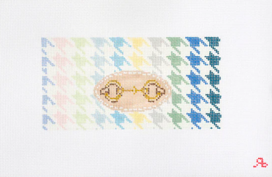 Horsebit Houndstooth - Pastels Needlepoint Canvas