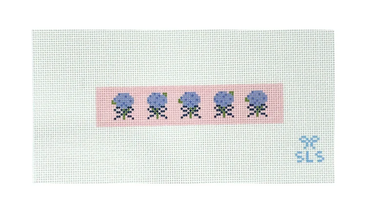 Hydrangea Row Needlepoint Canvas