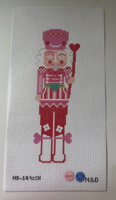 Large Red Nutcracker Needlepoint Canvas