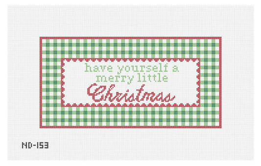 Merry Little Christmas Needlepoint Canvas