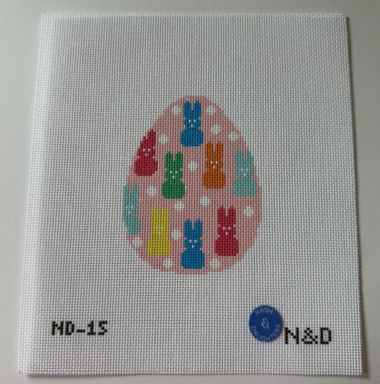 Peeps Bunny Egg Needlepoint Canvas