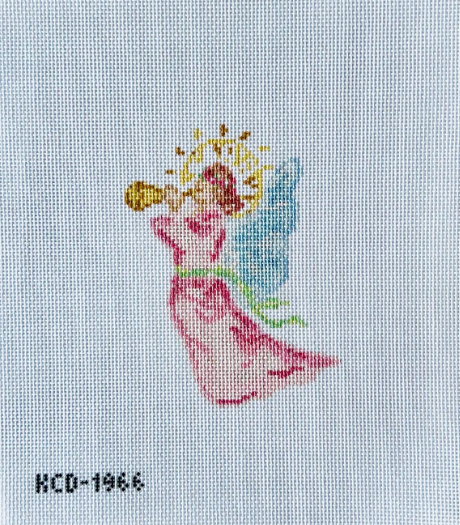 Pink Angel Needlepoint Canvas