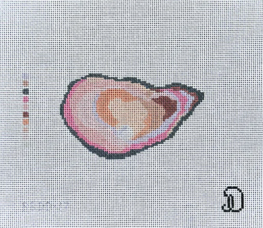Pink Oyster Needlepoint Canvas