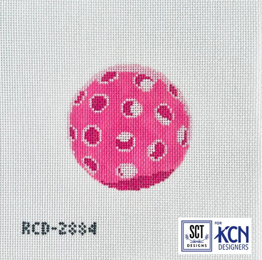 Pink Pickleball Needlepoint Canvas