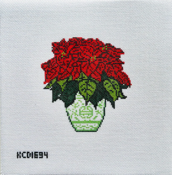 Poinsettia Needlepoint Canvas