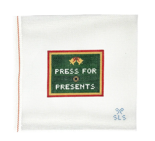Press For Presents Needlepoint Canvas