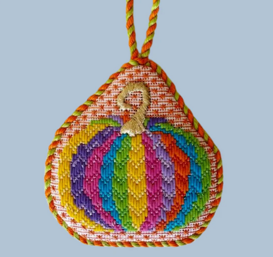 Colorful Pumpkin Needlepoint Canvas