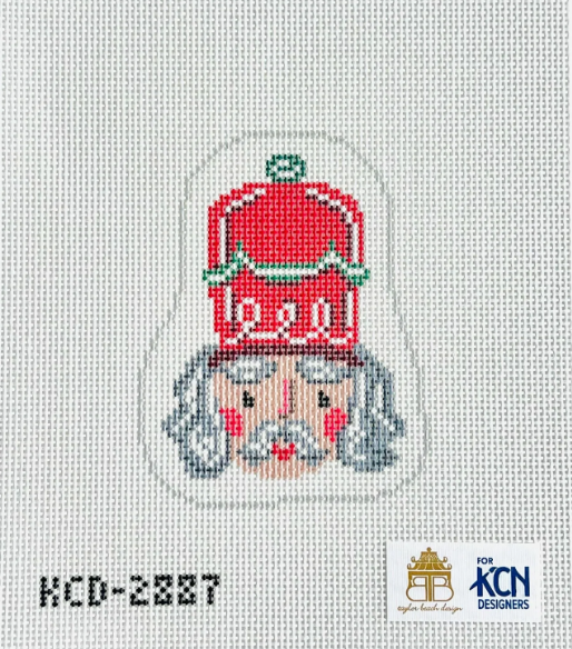 Red Nutcracker Face Needlepoint Canvas