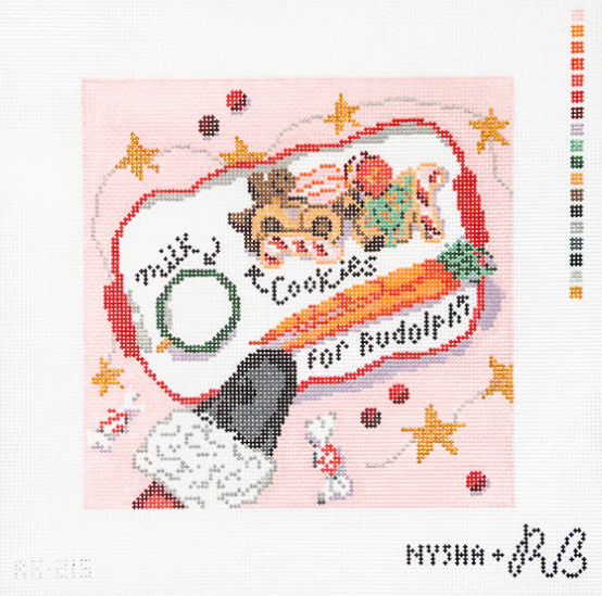 PRE-ORDER Santa's Cookies Needlepoint Canvas
