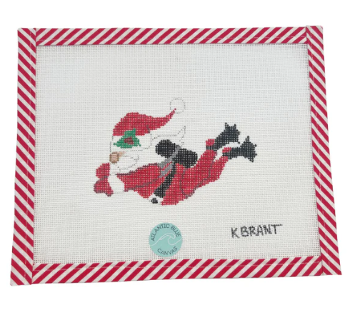 Scuba Santa Needlepoint Canvas
