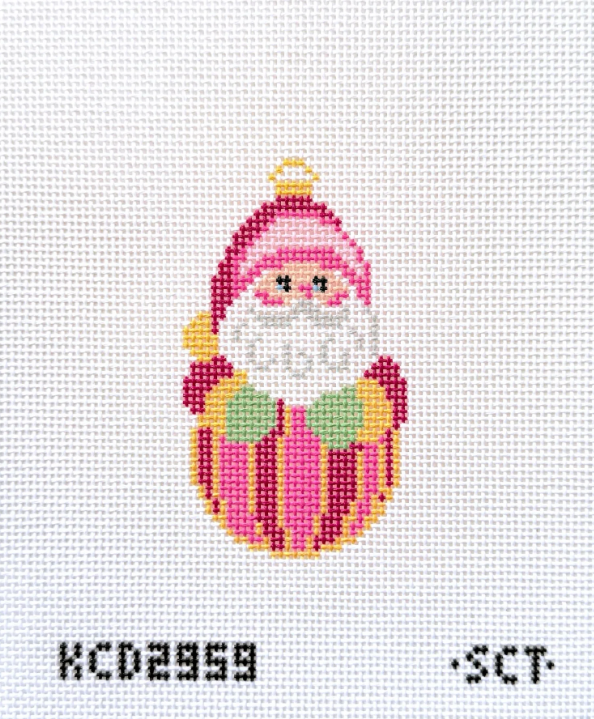 Striped Santa Needlepoint Canvas