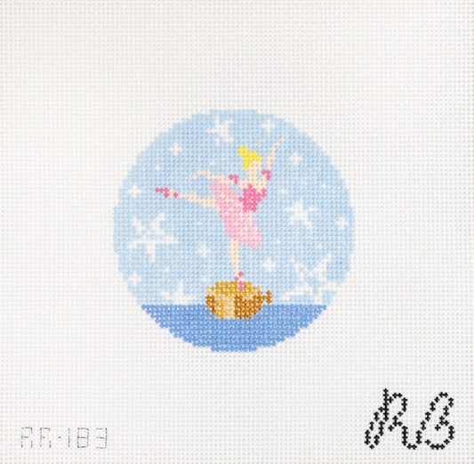 Tiny Dancer Round Needlepoint Canvas