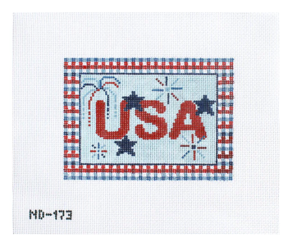 USA Sign Needlepoint Canvas