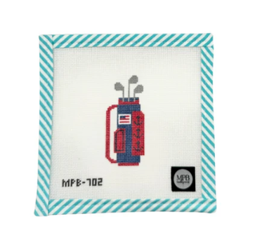 USA Golf Bag Needlepoint Canvas